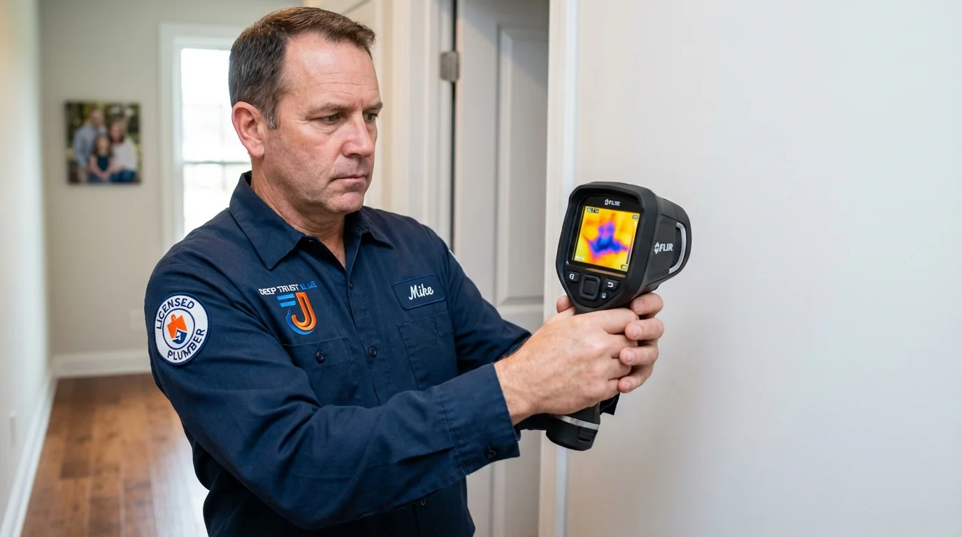 Thermal imaging leak detection by Johns Plumbing LLC in Richmond Hill